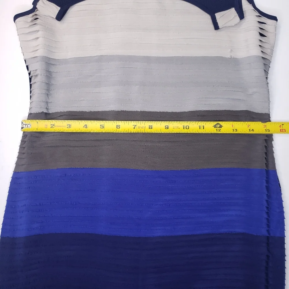 rag & bone Deep Blue Layered Mini Dress Medium - Picture 12 of 16